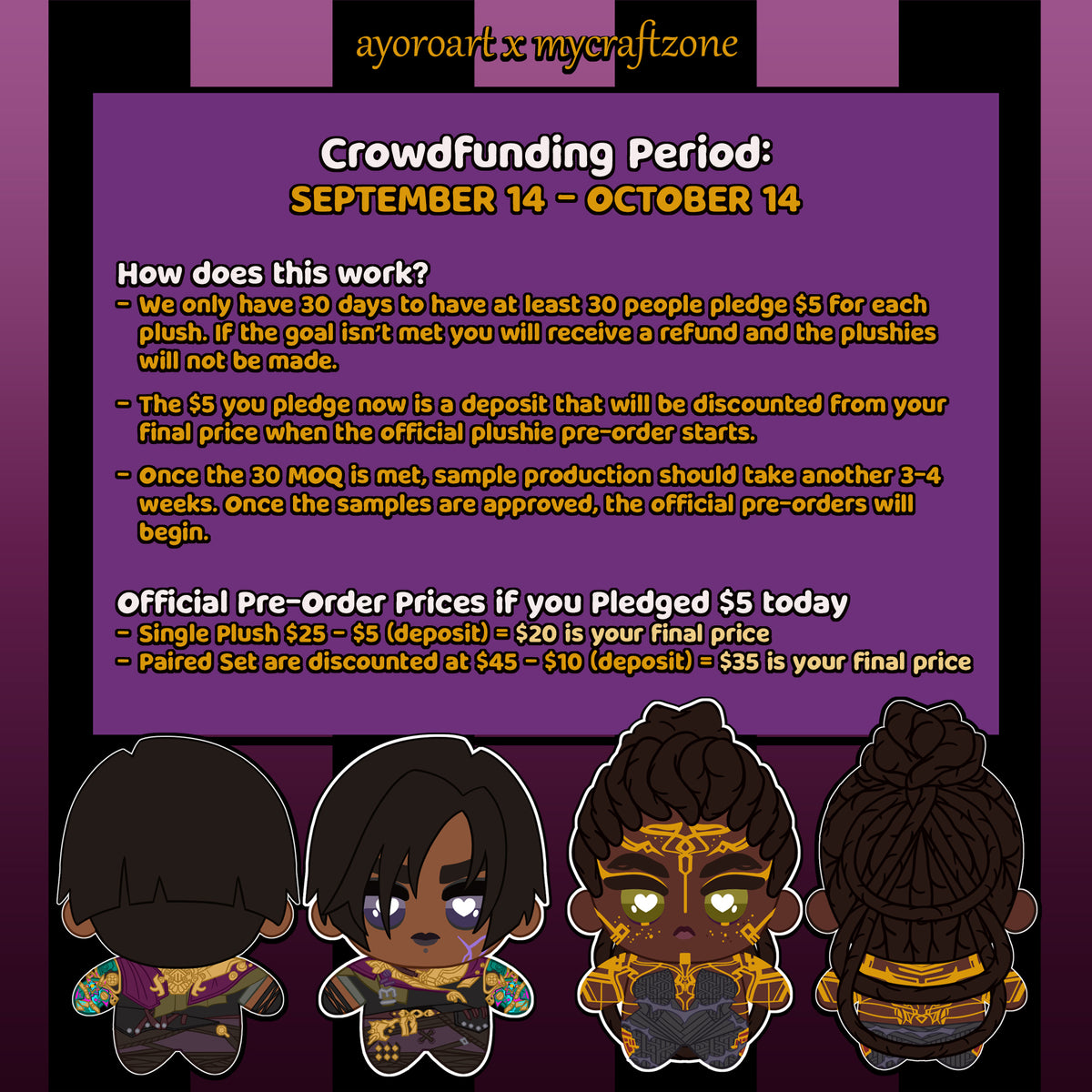MelVika Plushies Crowdfunding by ayoroart
