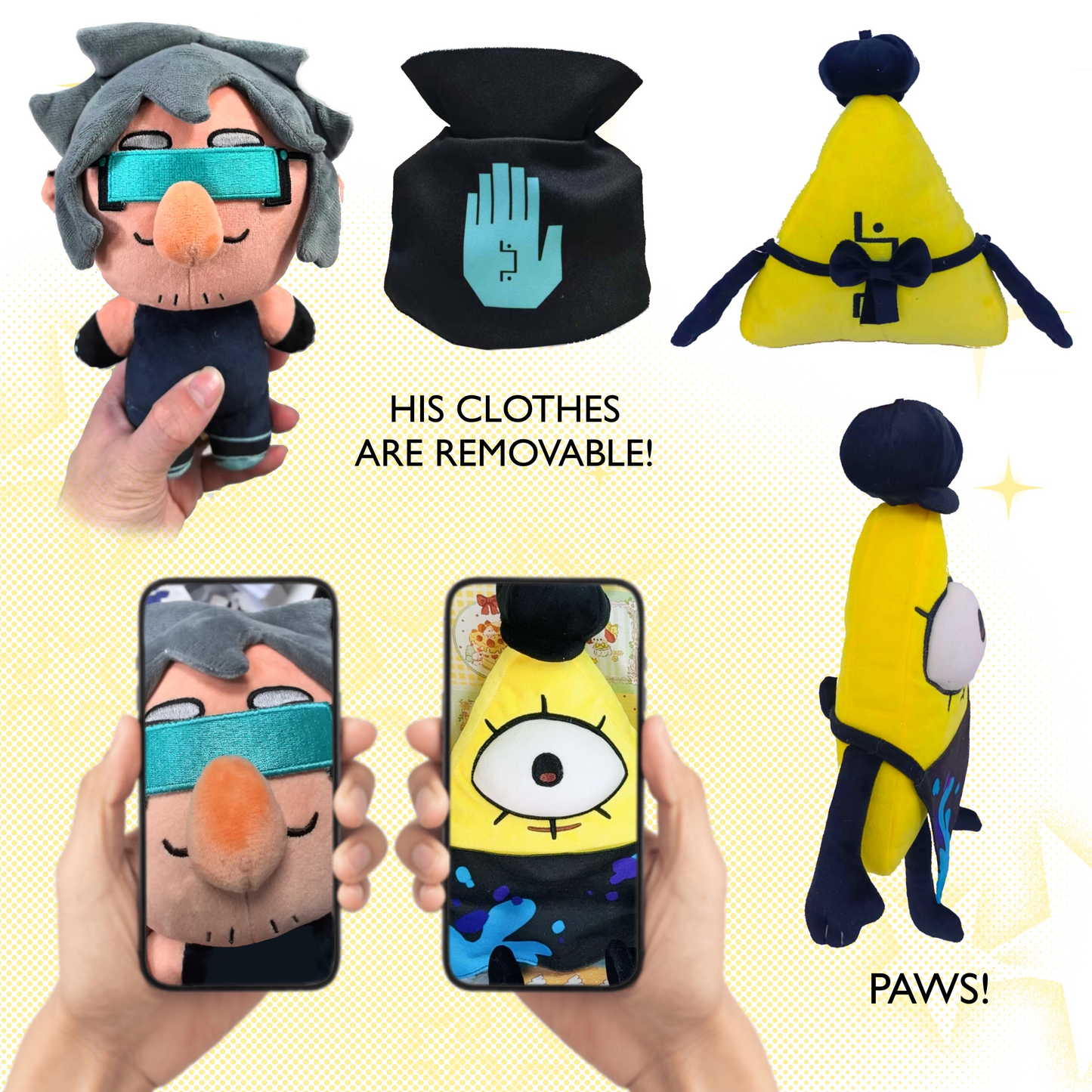 In stock Bill & Ford Plushies