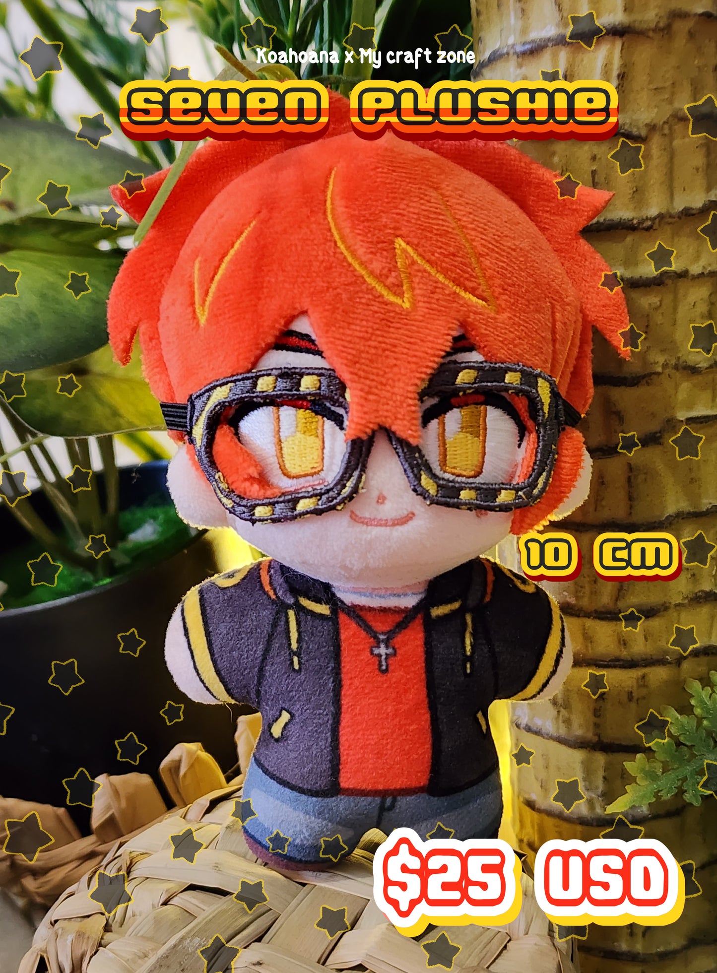 Unknown, Ray and Seven plushies