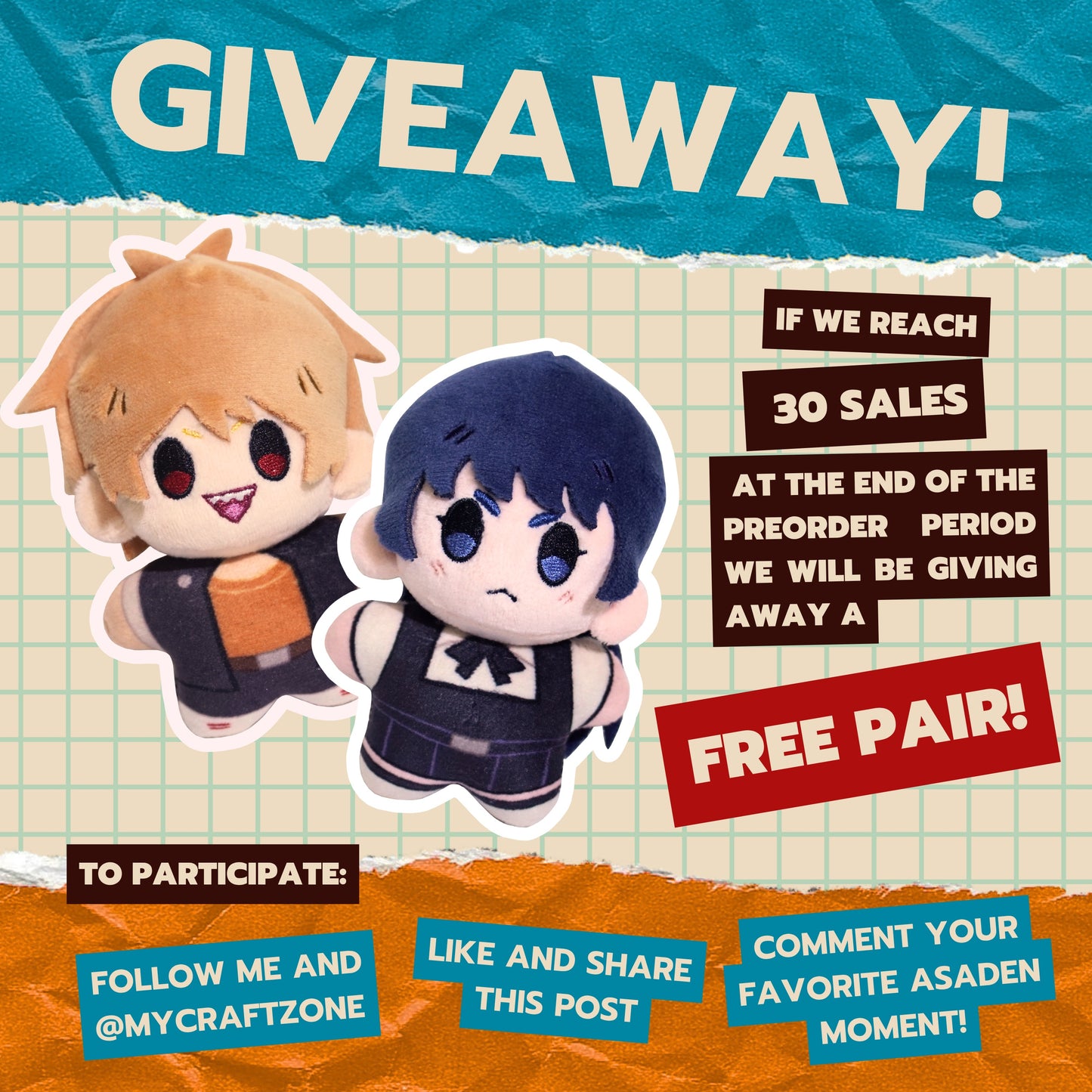 Asaden Plushies Pre-sale