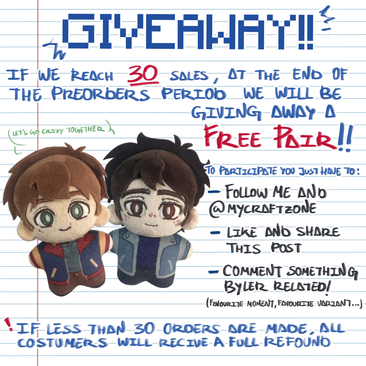 Byler Plushies Second Launch