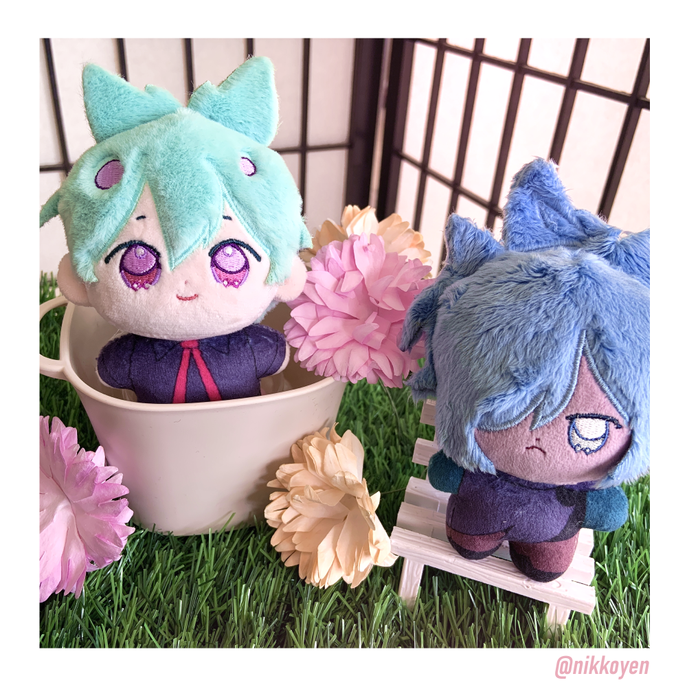 Mint and Kyuu Plushies
