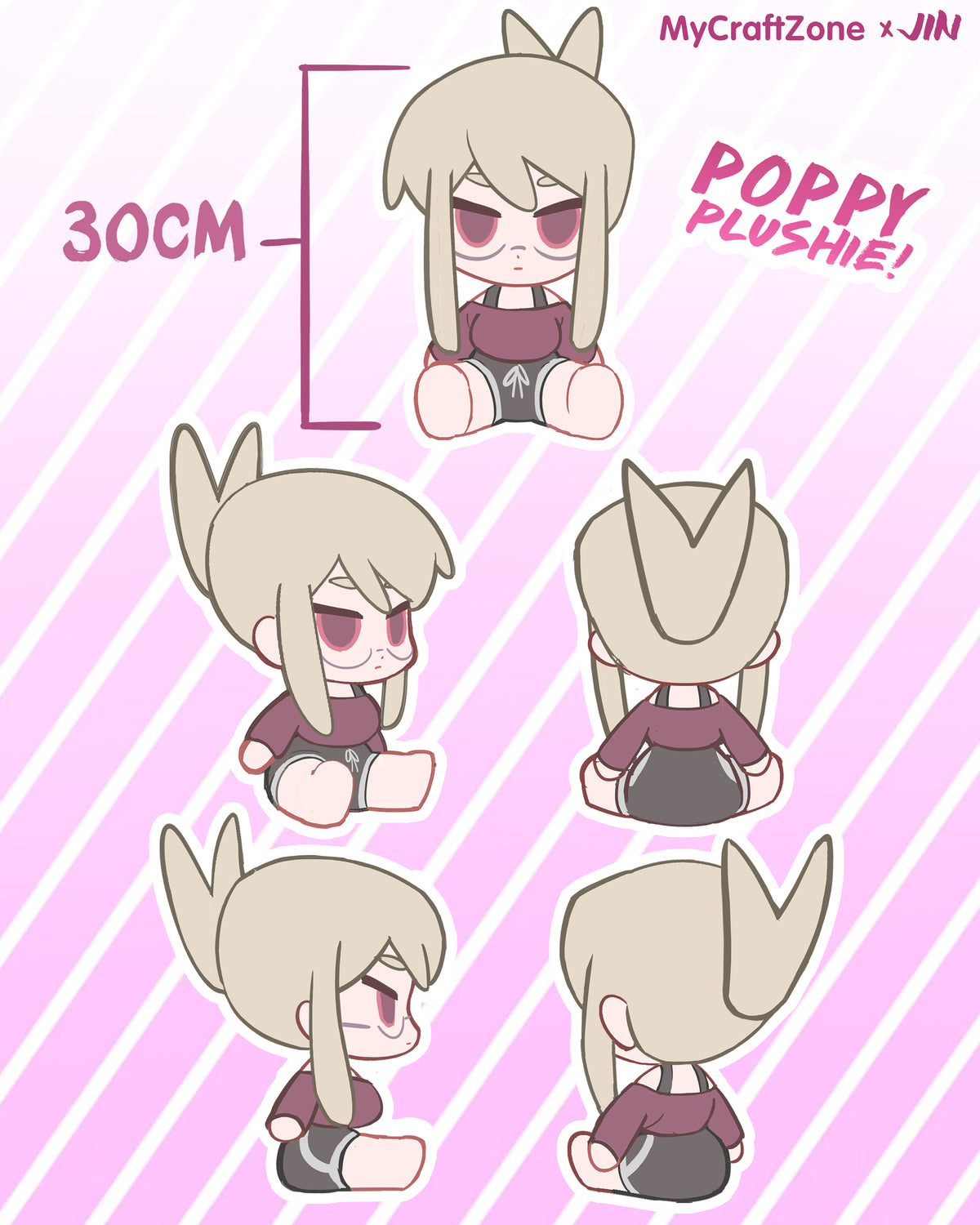 Poppy Plushie Sample Crowdfunding