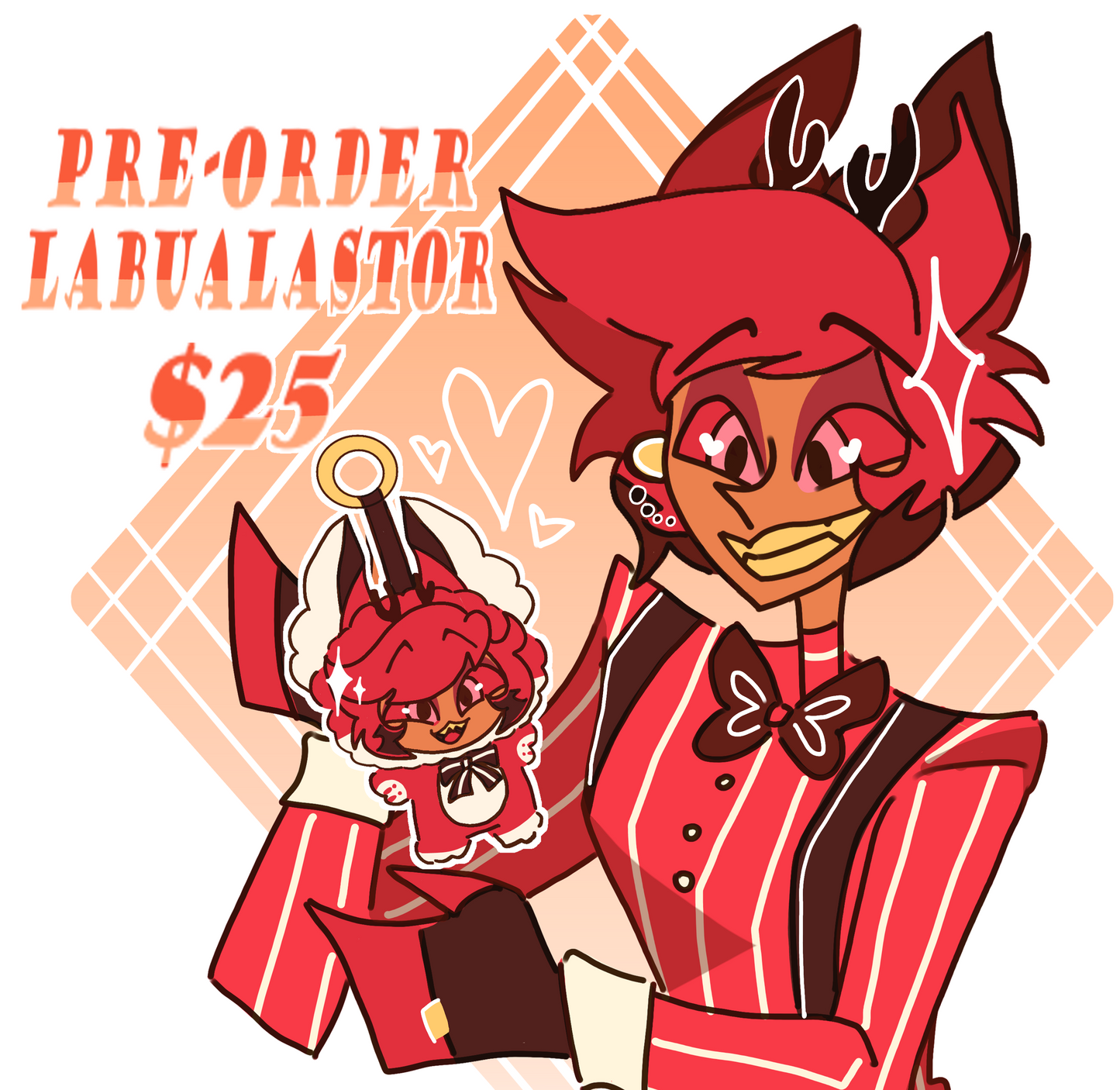 Alastor Plush Pendant (LabuAlastor)