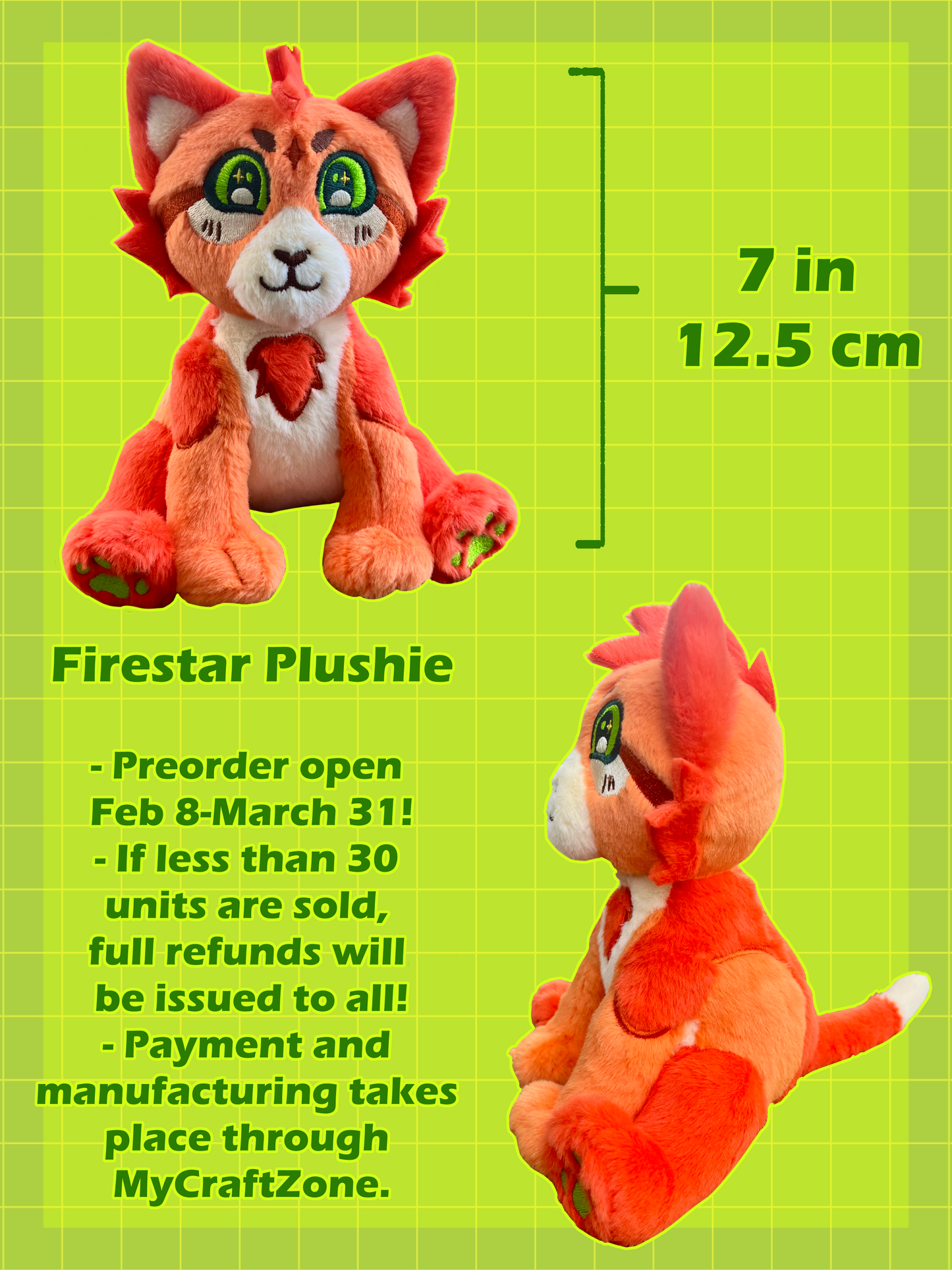 Firestar Plushie Pre Order