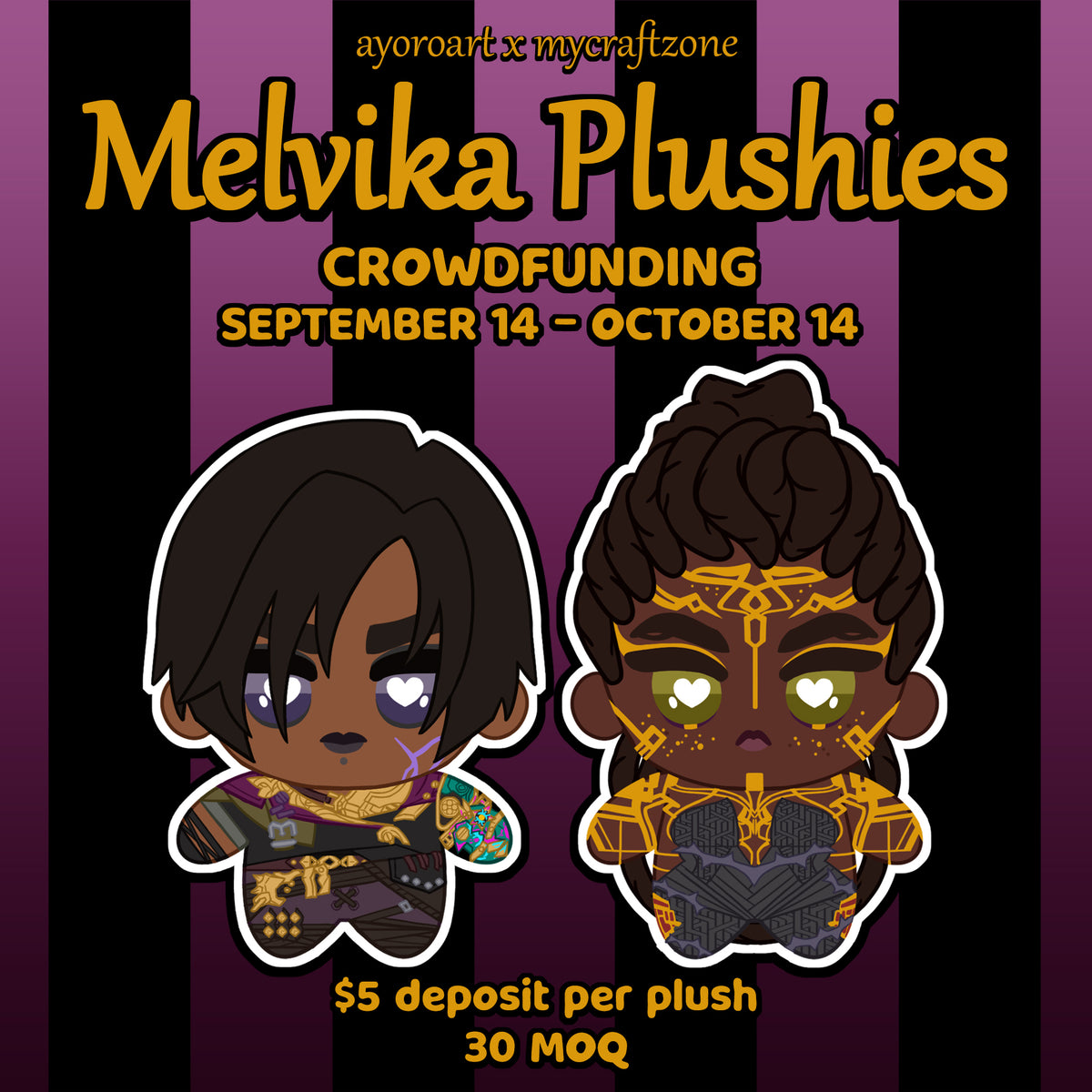 MelVika Plushies Crowdfunding by ayoroart