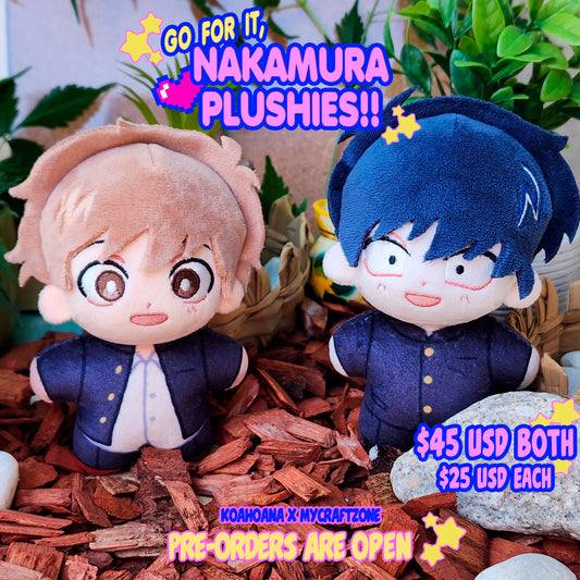 Nakamura and Hirose plushies