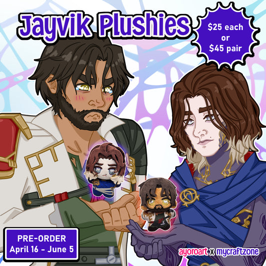 Jayvik Plushies by ayoroart