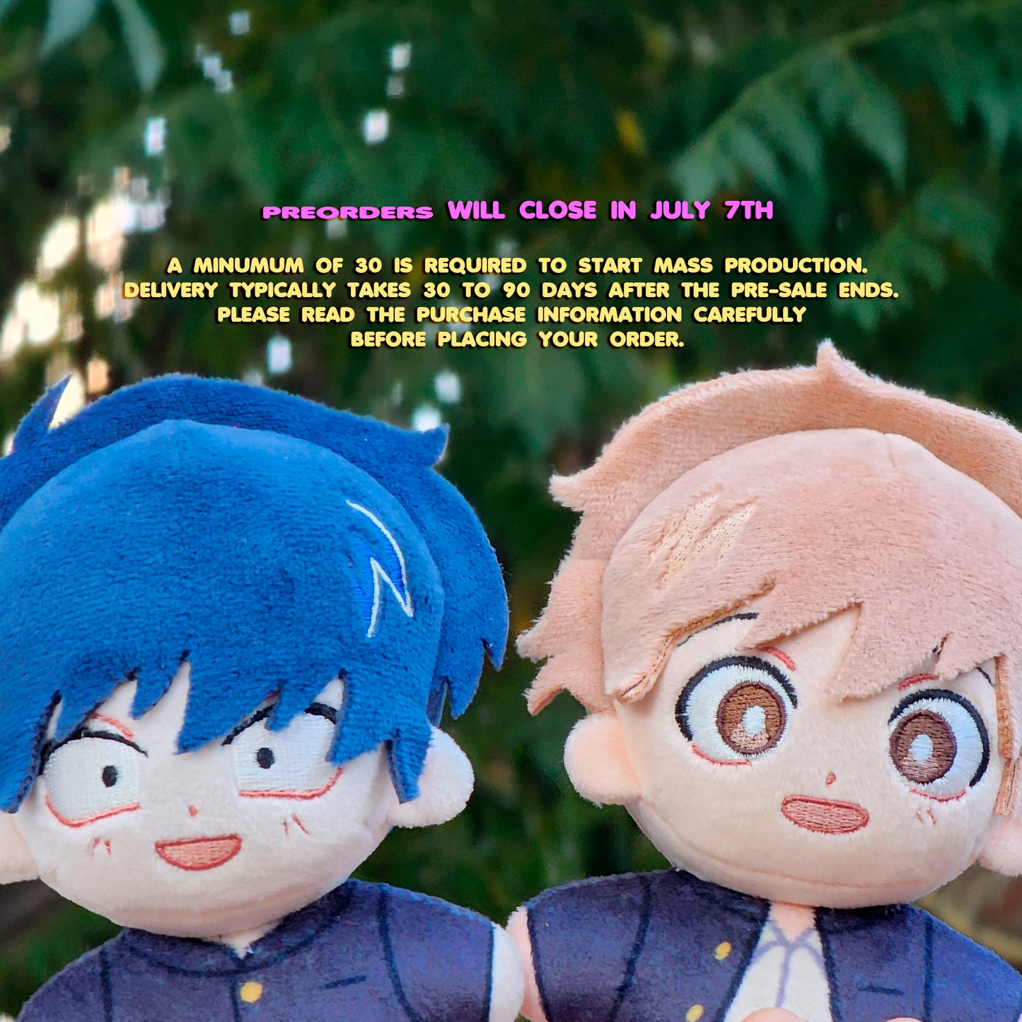 Nakamura and Hirose plushies