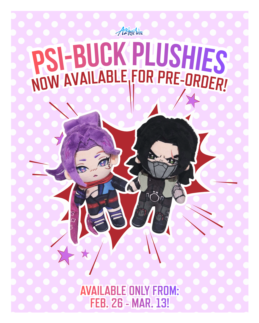 [in production]PSI-BUCK PLUSHIES