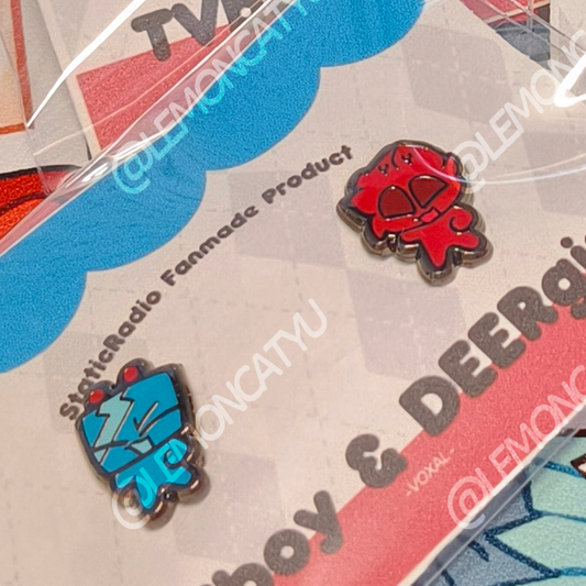 TVboy ＆ DEER girl Pins