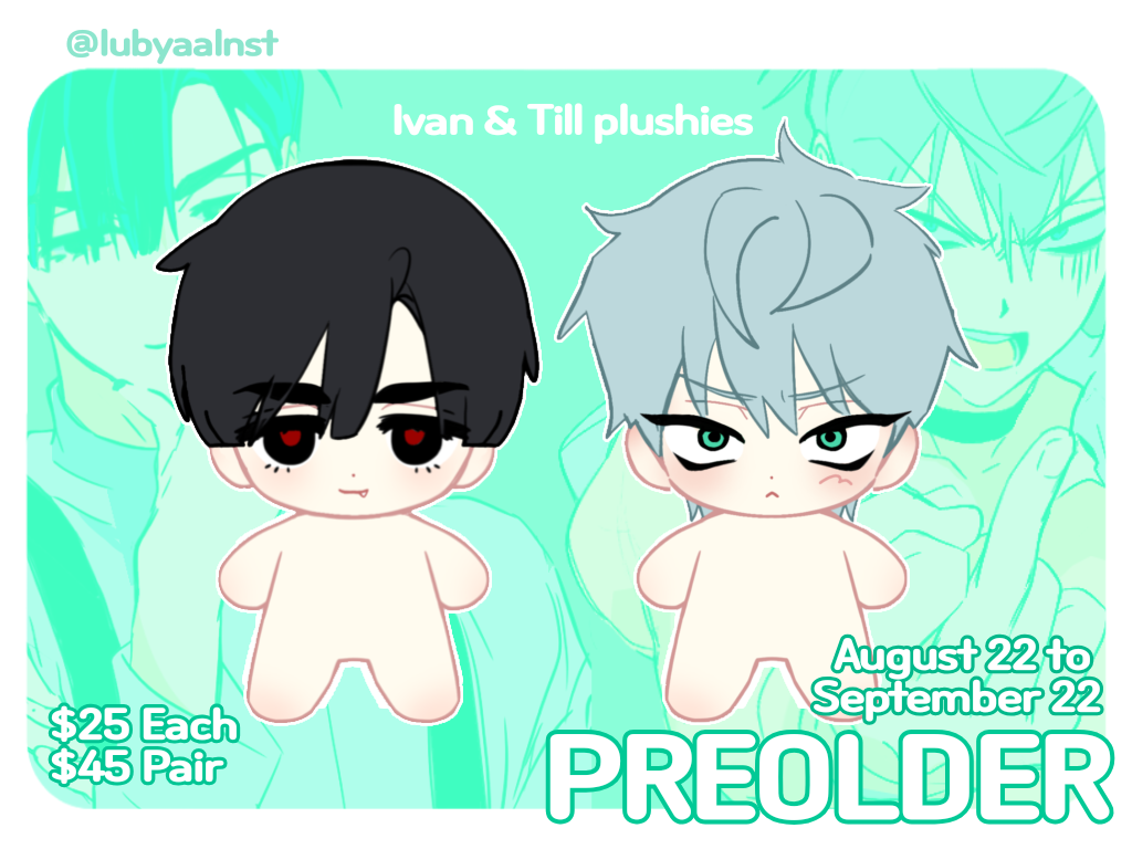 [sample production] Ivan × till chibi plushie
