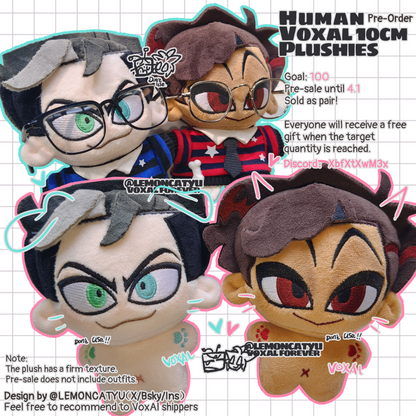 In stock StaticRadio Plushies + Outfits