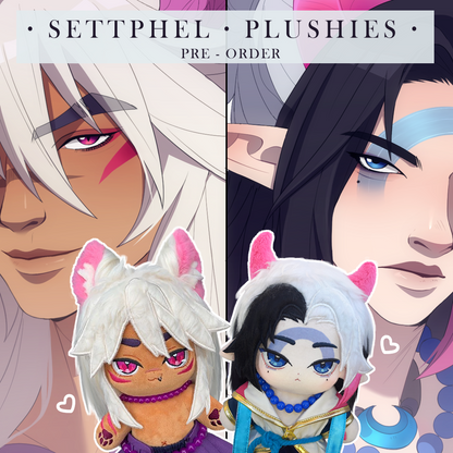 Sett & Aphelios plushies - Spirit Blossom
