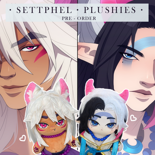 Sett & Aphelios plushies - Spirit Blossom