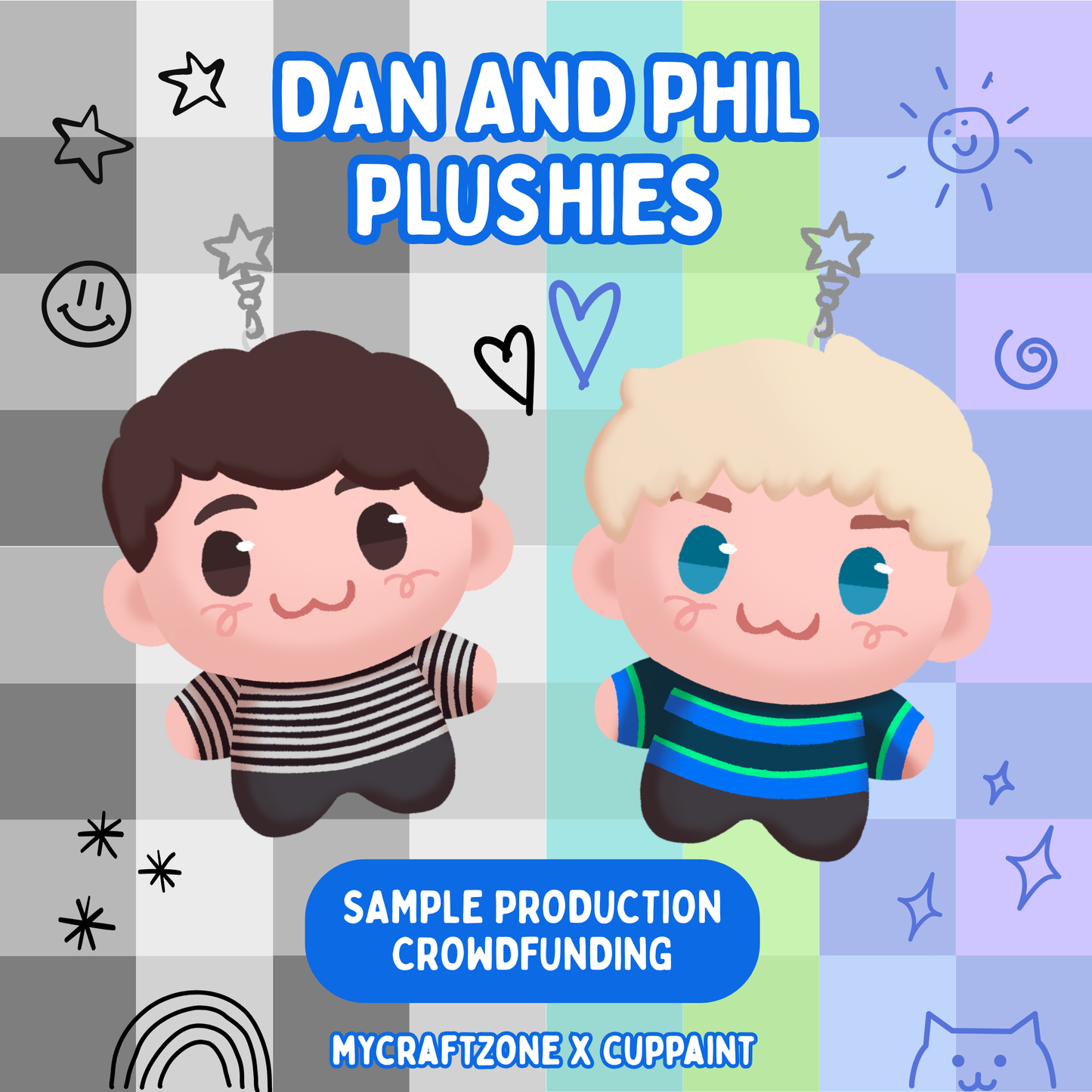 [sample production] Dan and Phil plushies