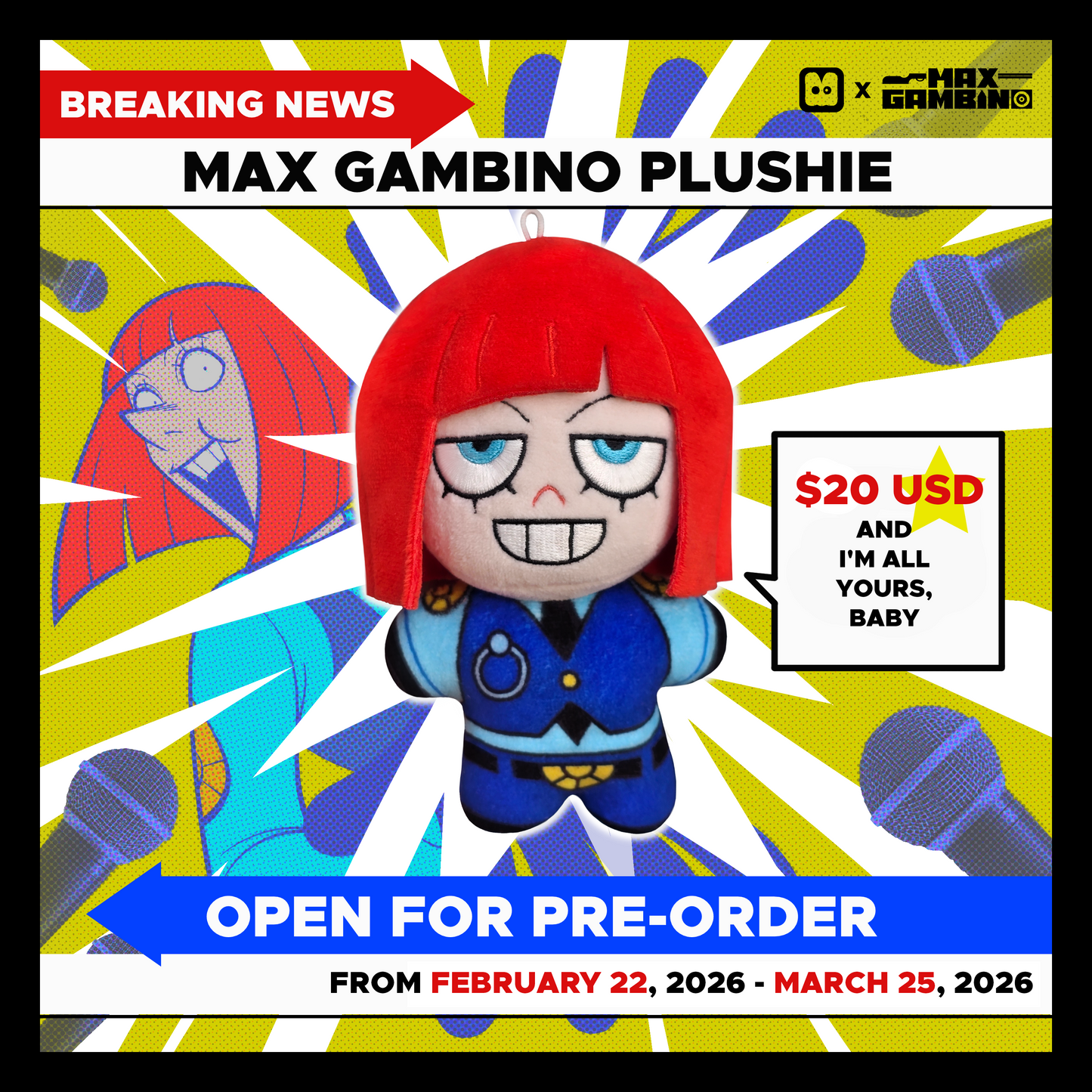 [shipped]MAX GAMBINO plushie