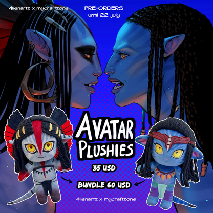 NEYTIRI & VARANG-Avatar-Plushies