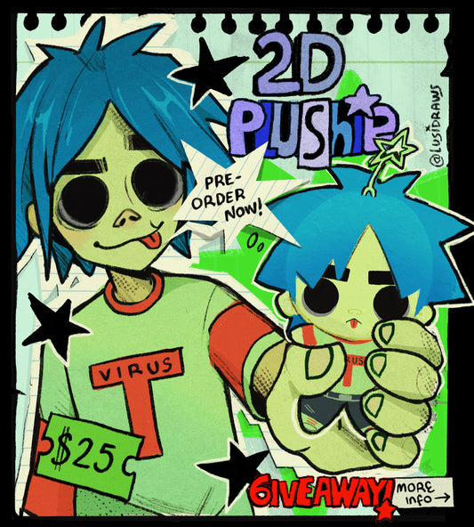 2D Gorillaz Plushie