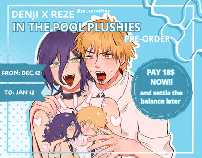 DENJI AND REZE plushies