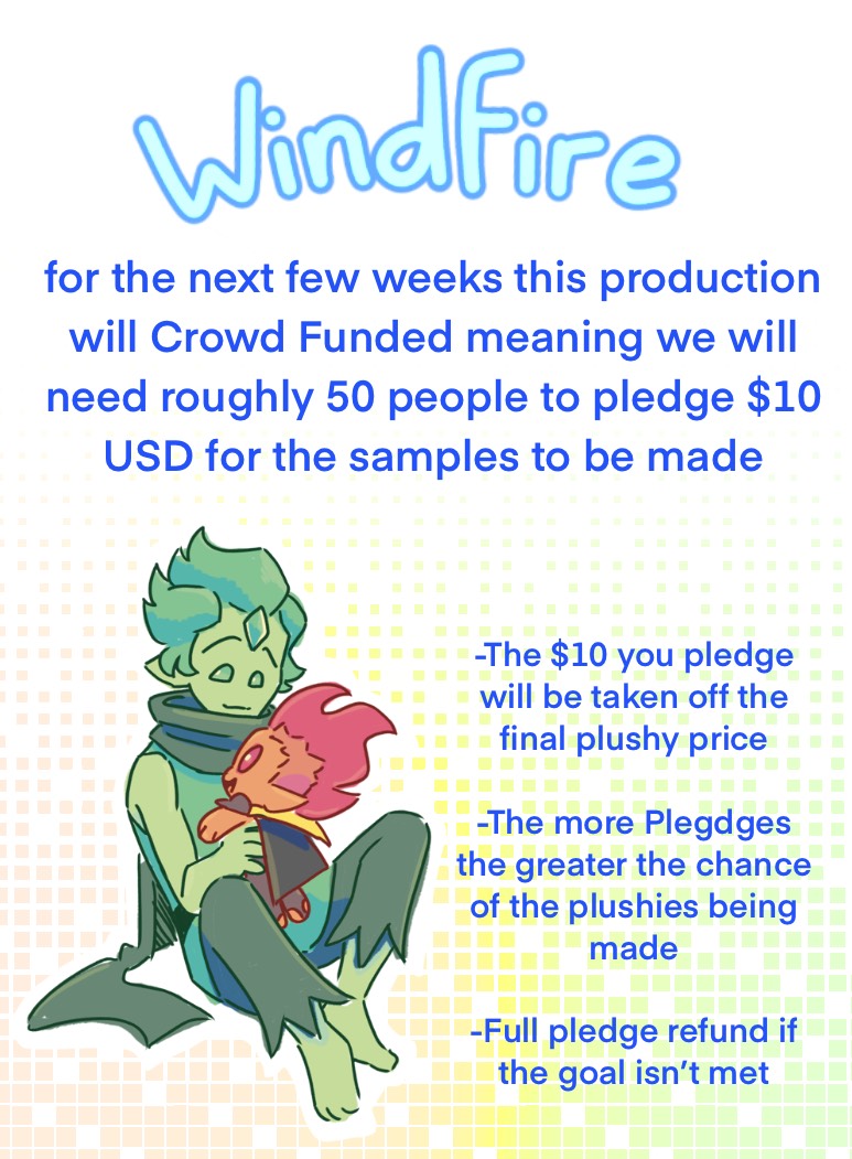 Windfire Plushies sample crowdfunding