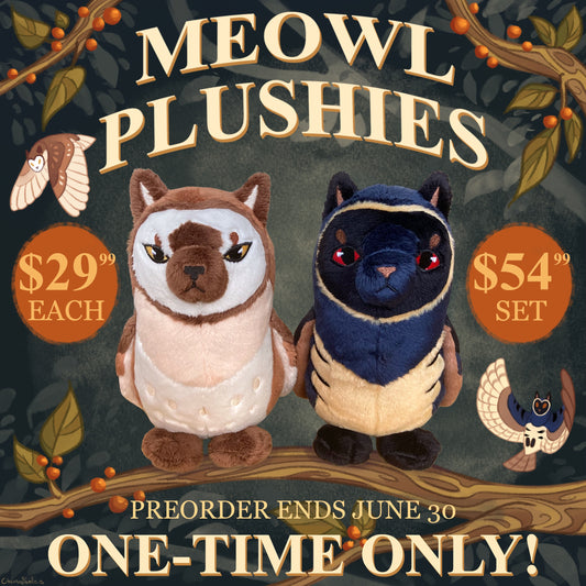 Meowl Plushies