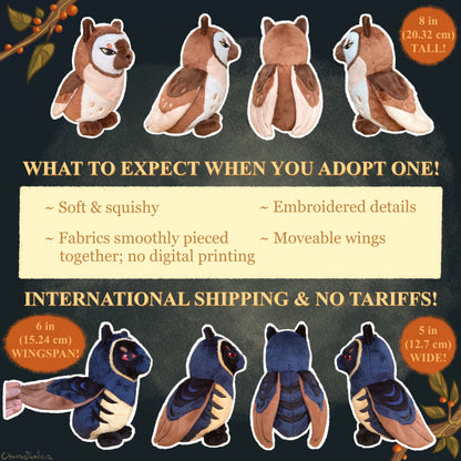 Meowl Plushies