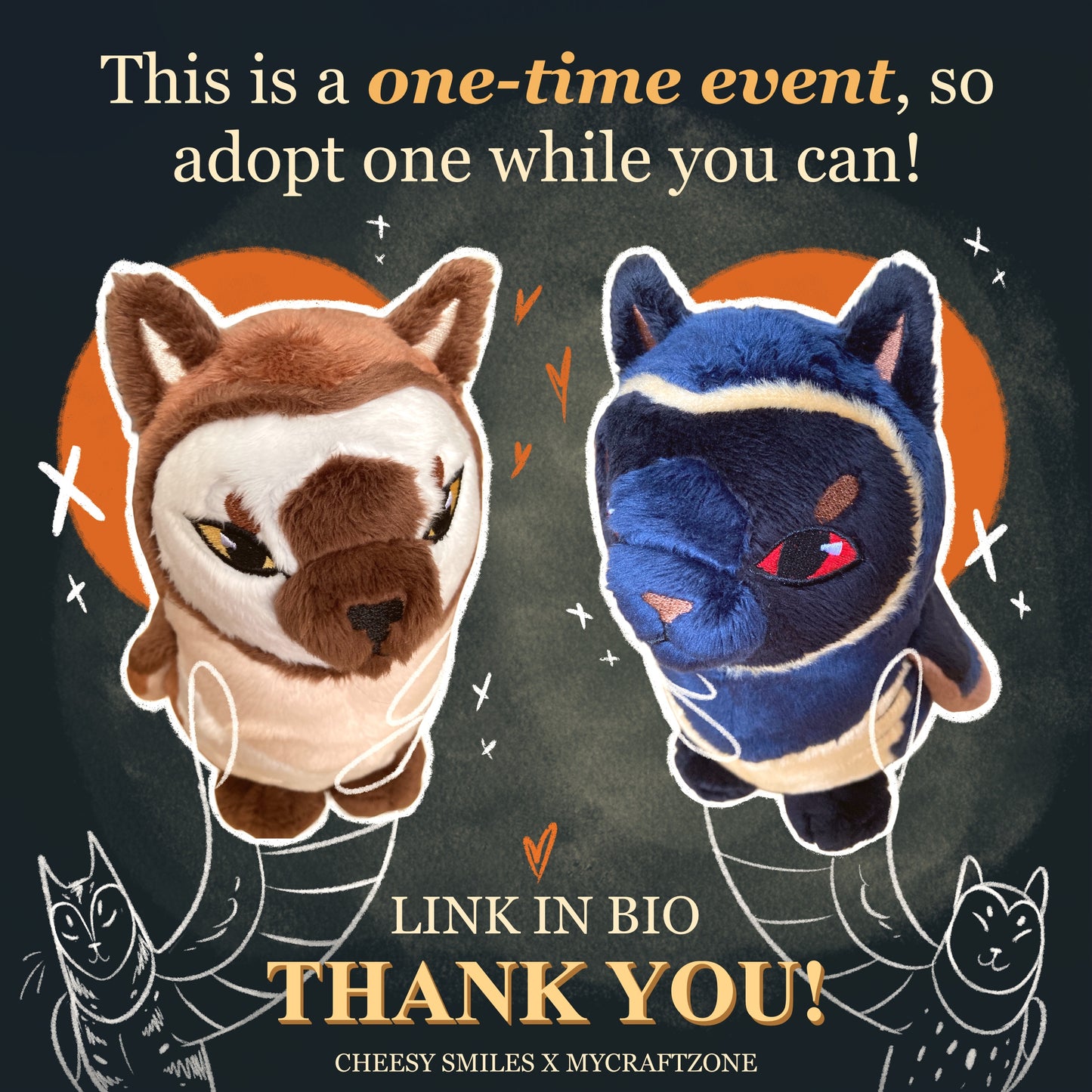 Meowl Plushies