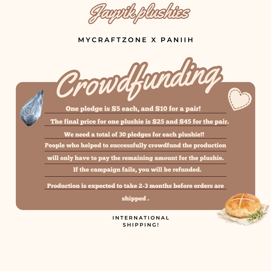Jayvik plushies crowdfunding