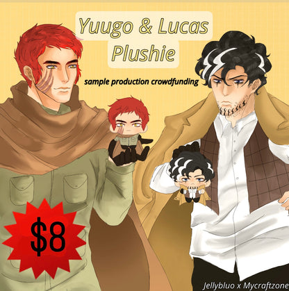 Yuugo & Lucas Plushie sample crowdfunding