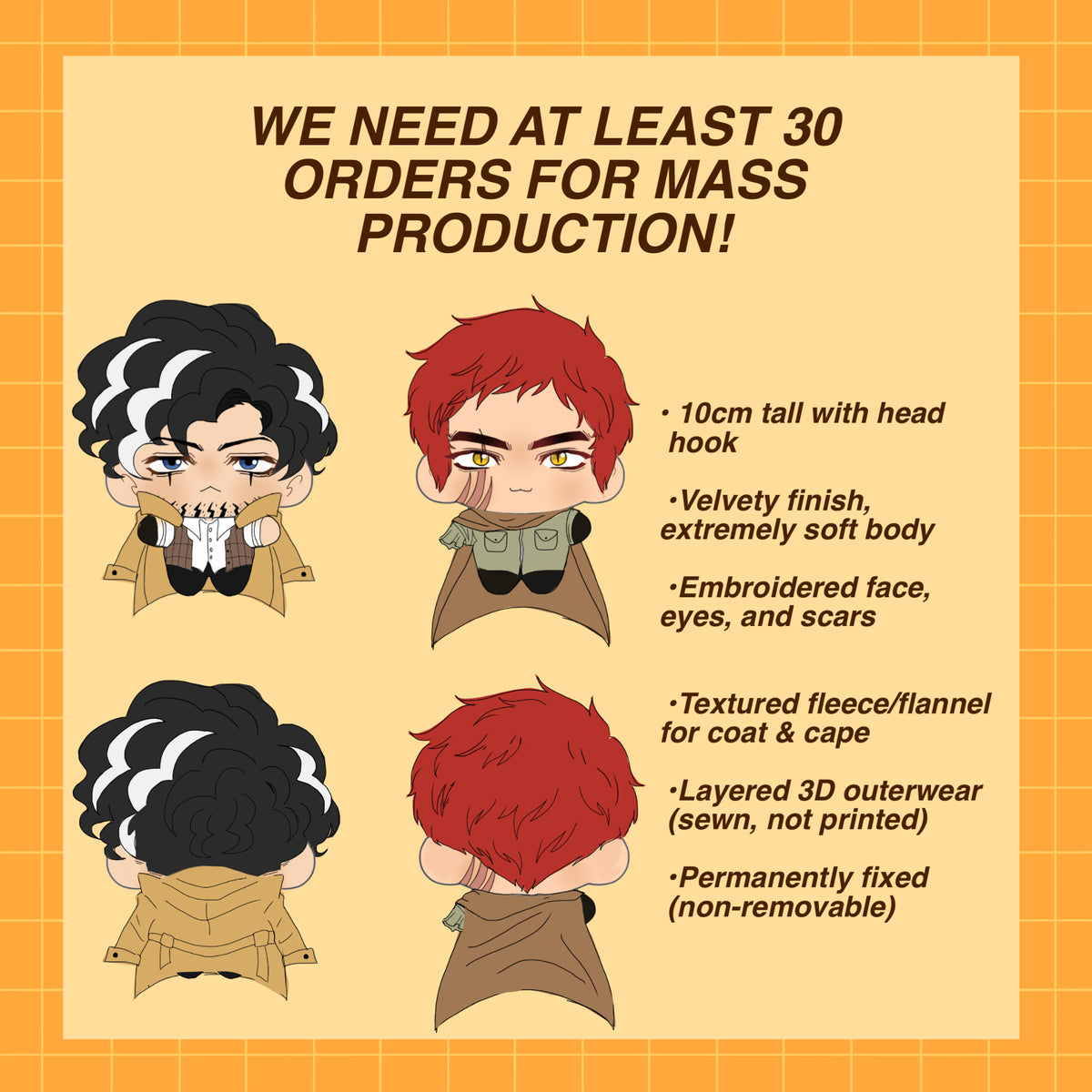 Yuugo & Lucas Plushie sample crowdfunding