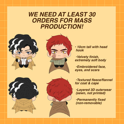 Yuugo & Lucas Plushie sample crowdfunding