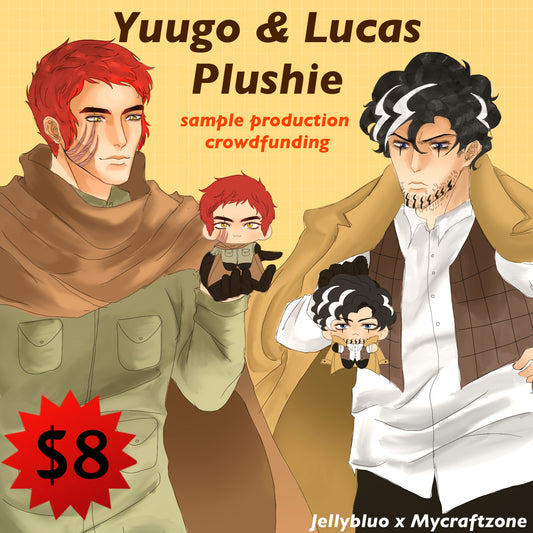 Yuugo & Lucas Plushie sample crowdfunding