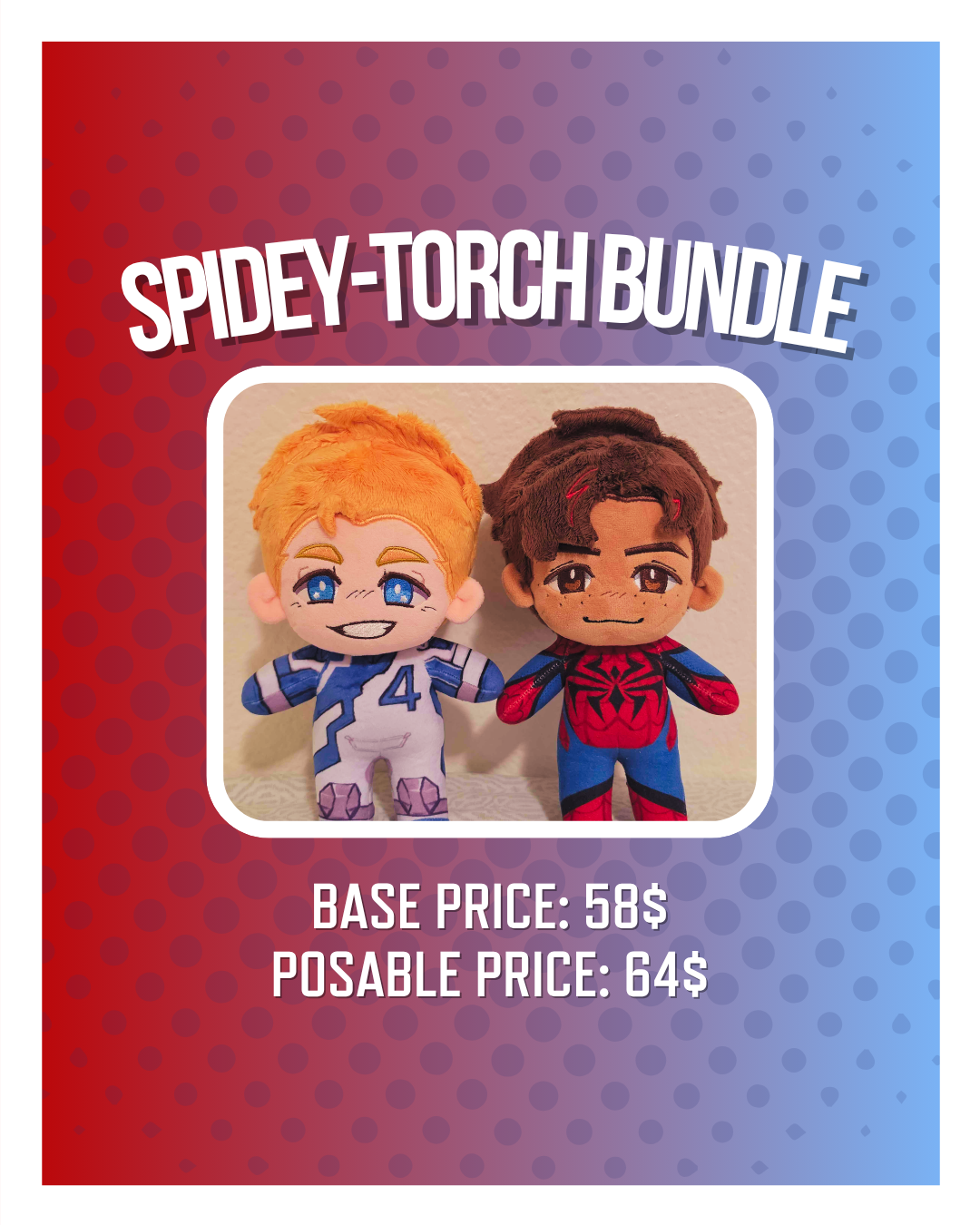 Flaming-Spider-Fist Plushies