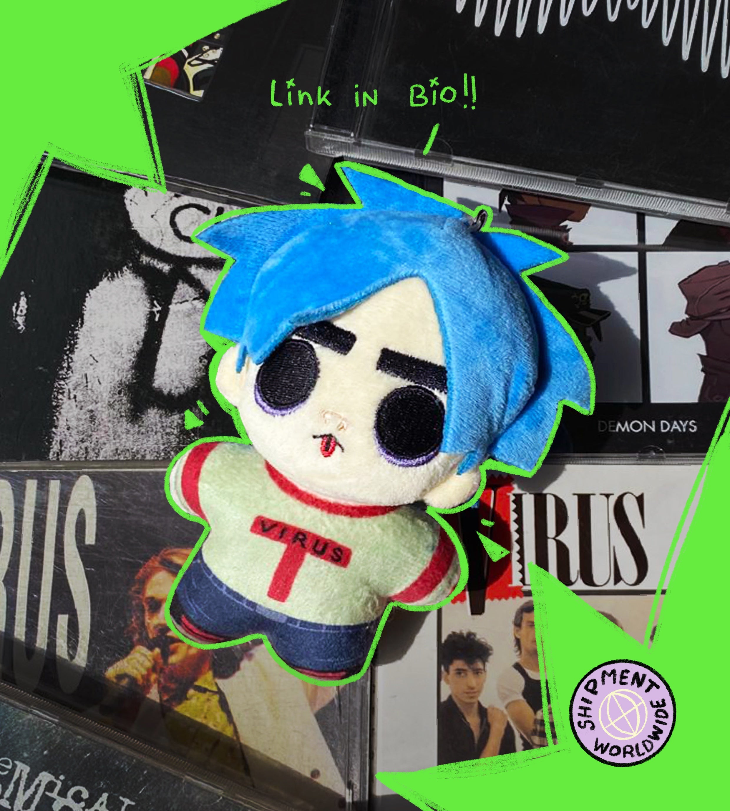 in production] 2D Gorillaz Plushie – My Craft Zone