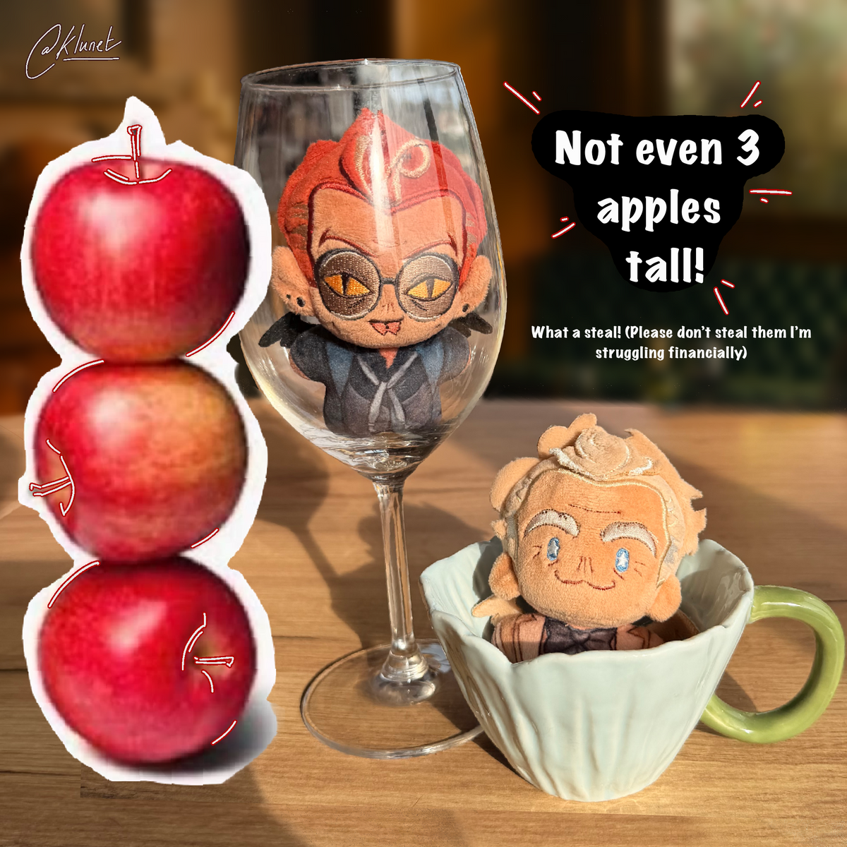 Good Omens Ineffable Husbands 10cm Plushies