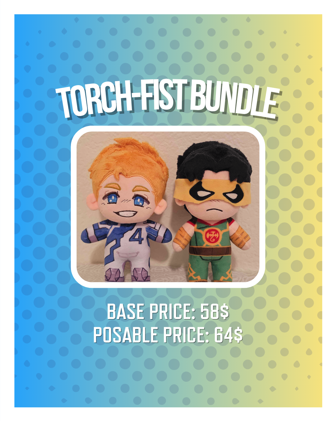 Flaming-Spider-Fist Plushies