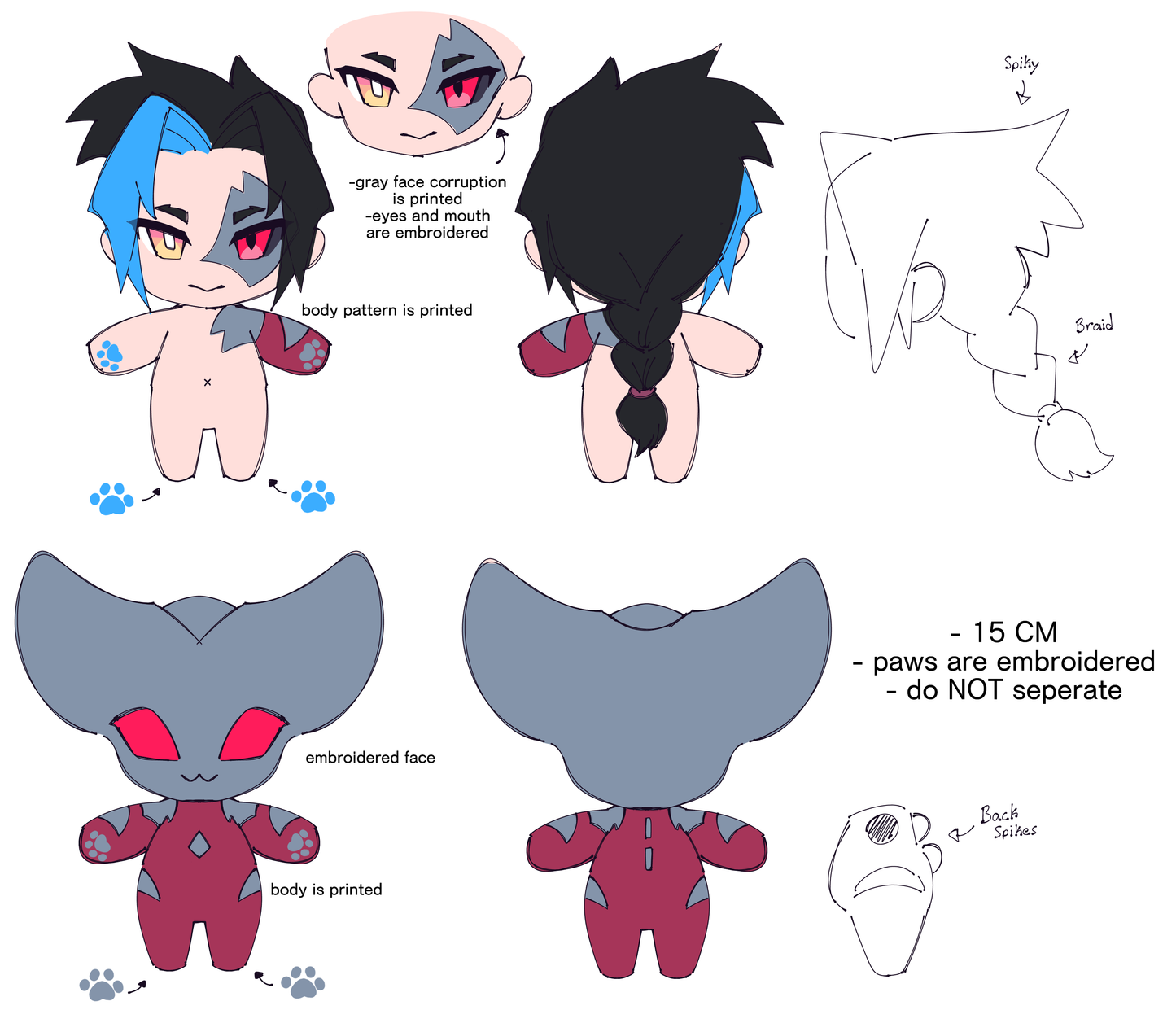 [sample production] Kayn x Rhaast plushie