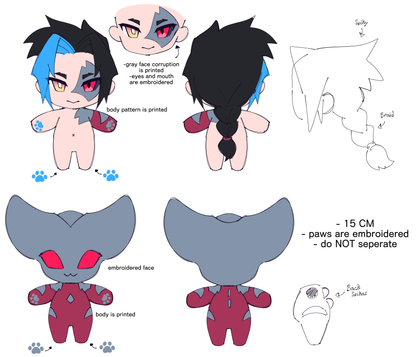 [sample production] Kayn x Rhaast plushie