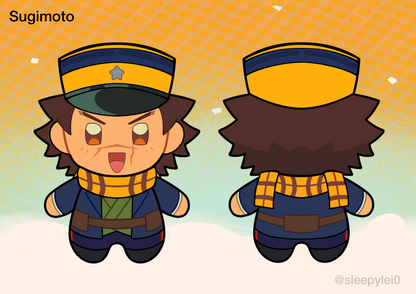 Golden Kamuy Sugimoto and Ogata Plushies Crowdfunding