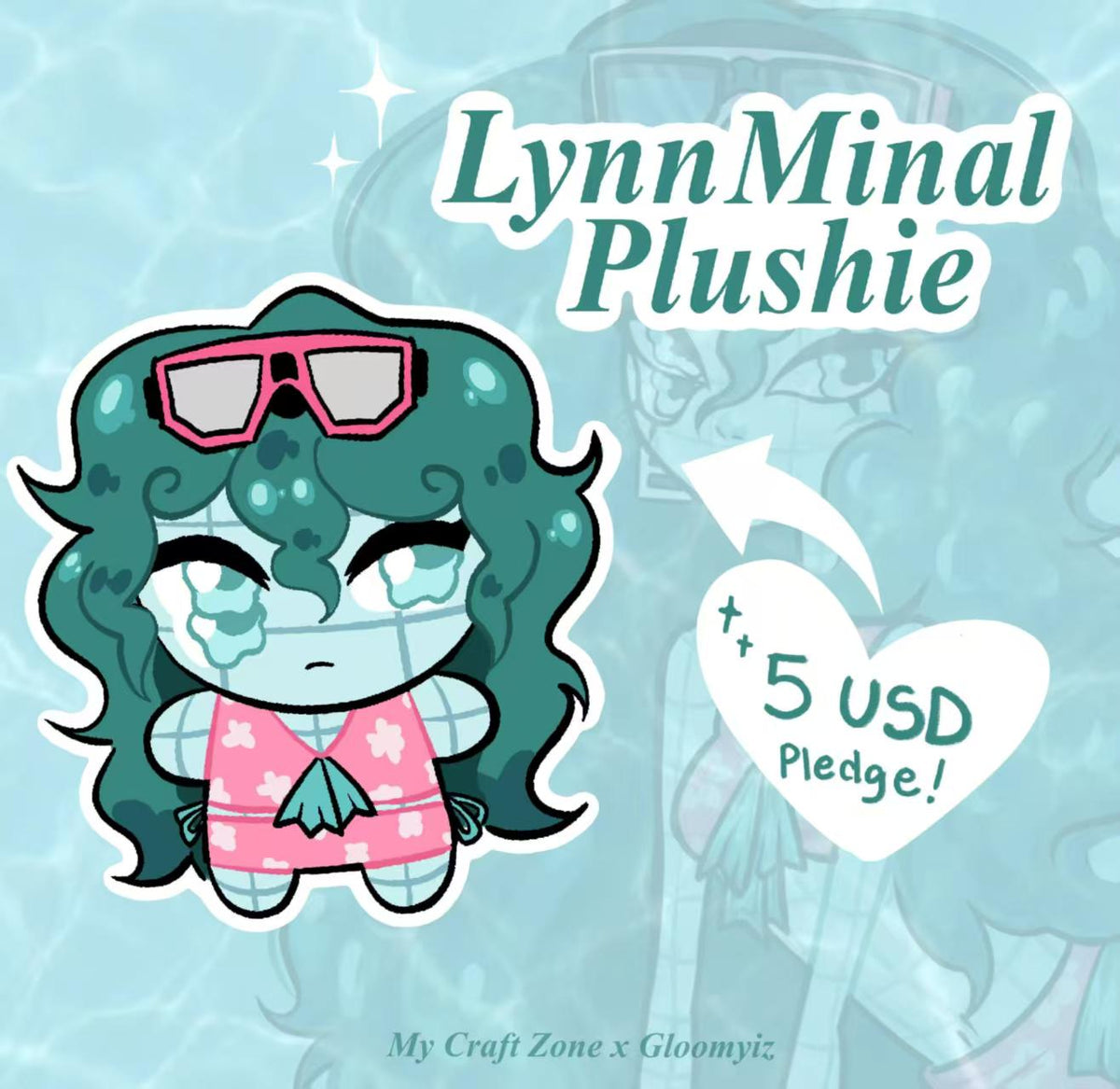 Lynn minal plushie Sample Crowdfunding