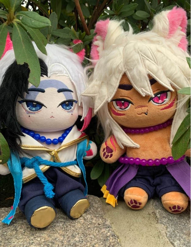 Sett & Aphelios plushies - Spirit Blossom