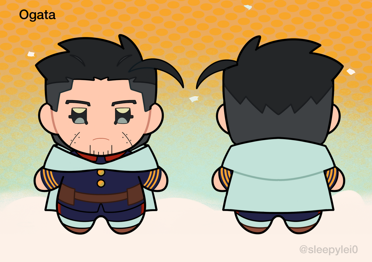 Golden Kamuy Sugimoto and Ogata Plushies Crowdfunding