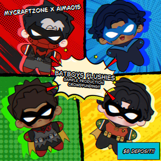 Batboys Plushie - Sample production crowdfunding
