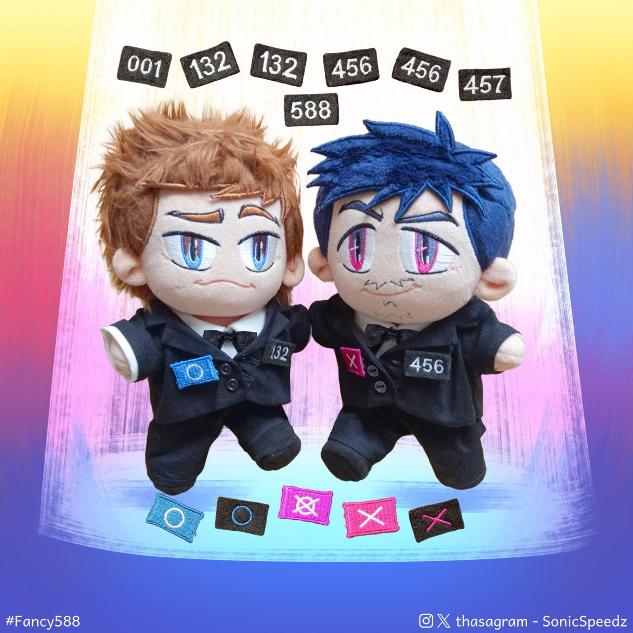 [Squid Game] Gi-hun & In-ho / 588 Plushie