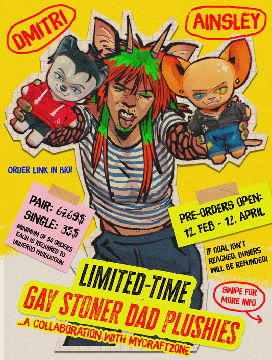 Ainsley & Dmitri Plushies