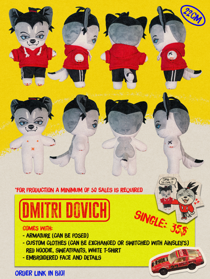 Ainsley & Dmitri Plushies