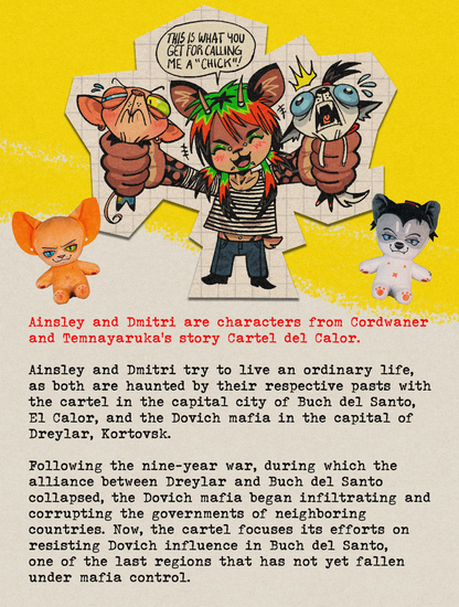 Ainsley & Dmitri Plushies