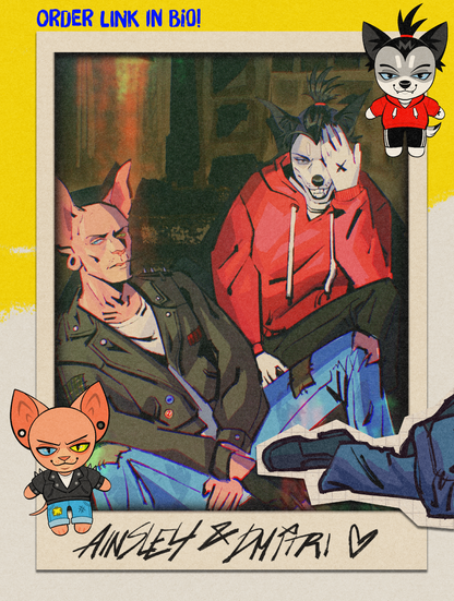 Ainsley & Dmitri Plushies