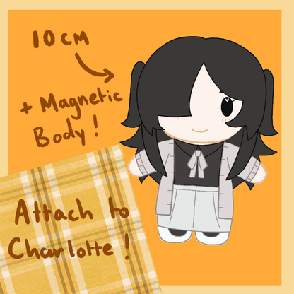 20cm Charlotte Wiltshire Plush with 10cm Anri Warhol Plush Production Funding